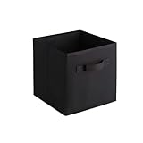 [Vailaipupy]【衣類整理ボックス】無蓋折りたたみ式 8L収納容量 ダブル面テープ付き 靴下収納/玩具整理 仕切り可変 省 衣類収納ボックス クローゼット収納 コンパクト設計 収納 黒 28×28×28cm