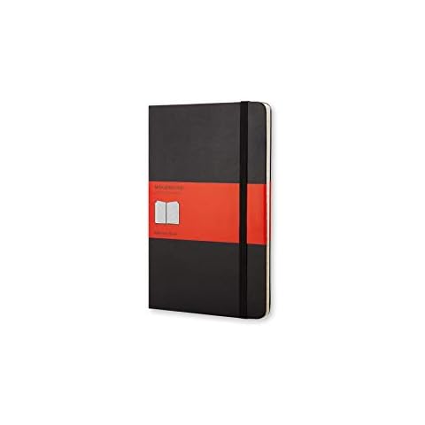 Moleskine Adressbuch, alphabetische Registerkarten (für das Büro, Hardcover, Großformat 13 x 21 cm, 240 Seiten) schwarz Cover