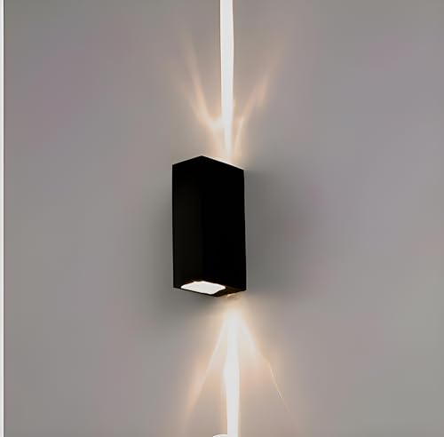 Image of FILLISKA LED Indoor UP Down Wall Light, Warm White Colour with Shockproof Alluminium White Body (Lazer Beam 1Up & 1 Down)(1 Year Warranty)