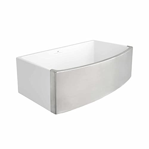 Native Trails Rendezvous Silver Metallic Fireclay Sink