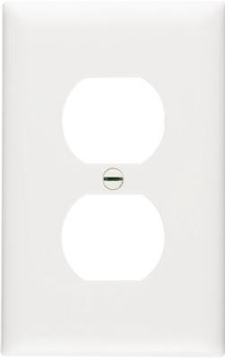 Legrand Pass & Seymour SPO8WU Plastic Jumbo Oversized Wall Plate, 1 Gang, One Duplex Receptacle Outlet, White (1 Count)
