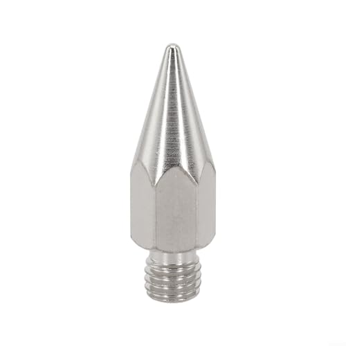 Replaceable GPS Pole Tip Light Refractor Point Thread M10 Stainless Steel Surveying Equipment