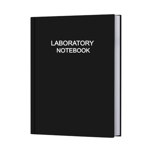 Lab Notebook/Laboratory Notebook - (.25" Grid Format), Laboratory Notebook Quad Ruled Science Lab Book with Grid Pages: Table of Contents for Chemistry, Physics, Biology, 8" x 10", Black
