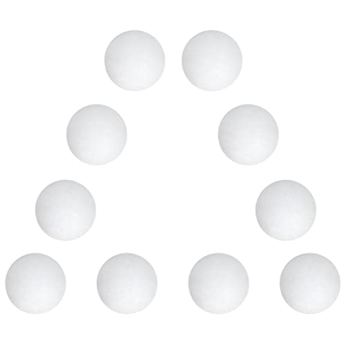 AMLESO 10 Units of Exercise Balls for Golf Made of EVA Material, White, 42mm