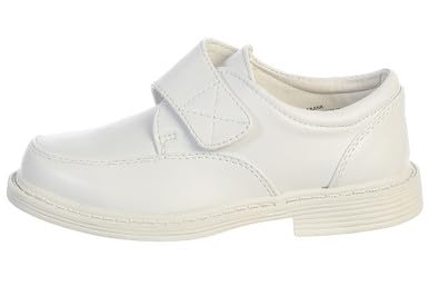 Pink Princess White Boys Dress Shoes - First Communion Slip On Loafers - Blancos Zapatos para Primera Comunión Niños4