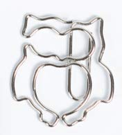Image secondaire de Lot de 11 trombones en forme de chouette, comme décoration ou marque-page, trombones en papier, trombones ou marque-page, pour l
