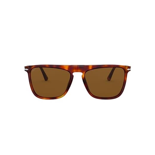 Óculos de sol retangulares Persol PO3225S, Havana/Marrom Polarizado, 56 mm