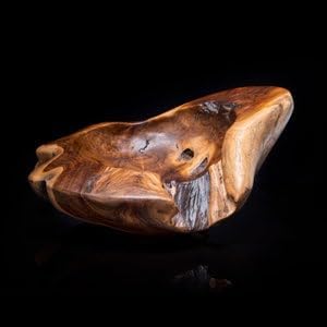 direfly Handcrafted Large Teak Root Bowl – Natural Wooden Centerpiece, Unique Rustic