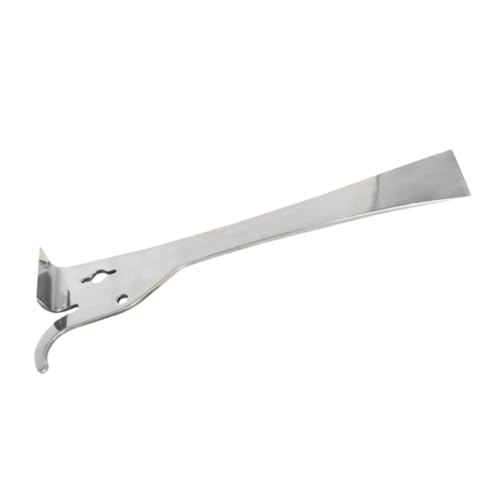 TOYANDONA Herramienta de Apicultura de Acero Inoxidable con Cuchilla Curvada para Raspar Panales de Miel y Portátil para Apicultores Profesionales y Principiantes