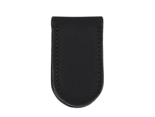 ONE SHOP di Bracalente Piero uomo fermaslodi portafoglio ecopelle soldi clip banconote donna calamita banconote magnetico fermasoldi portamonete accessori portafogli Ovale (Nero)