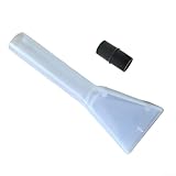 Filteilect Ugello per tappezzeria per aspirapolvere con diametro di 32-35 mm, ugello di estrazione spray trasparente compatibile con tubo da 32 mm per tappeti, sedili auto e pulizia a vapore