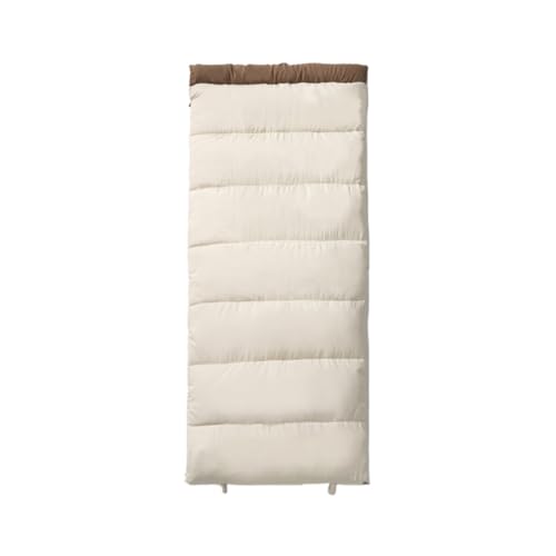 NYHGOXM 寝袋 シュラフ 軽量コンパクト オールシーズン対応 封筒型 防水保温 丸洗い可能 収納袋付き アウトドア キャンプ 登山 車中泊 防災用 避難用 来客用 中綿充填 (ホワイト,1.4kg)