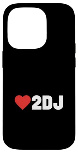 Love 2 DJ Funny Saying Red Heart Music Lovers �X�}�z�P�[�X iPhone 14 Pro �p