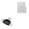 BoxWave Smart Gadget Compatible with Fujitsu Quaderno A5 (10.3 in) – AllReader SD Card Reader, microSD Card Reader SD Compact USB – Jet Black