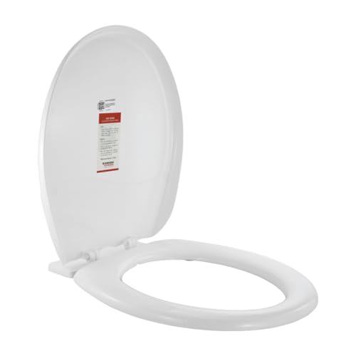 Johnson Ruby/Topaz Toilet Seat Cover | Oval-shaped PP Toilet Seat Cover for Bathroom Commode Cover (41 x 37 cm) | Comfort Seating Toilet Seat | 2 Years Warranty (P5024PW0101 - White Colour) (B0D2RLZ588) Amazon Price History, Amazon Price Tracker