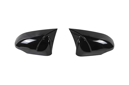 O~[ For For CHR C HR For CHR 2017-2021 2X Side Rearview Mirror Cover Caps View Rearview Mirror Cover(Glossy Black-A)