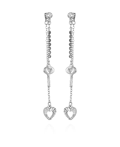 Dainty Front To Back Earring With Ley And Heart Motif #TOP11
