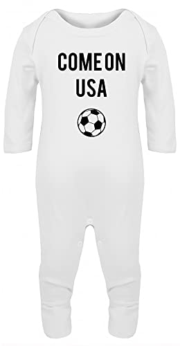 Hippowarehouse World Cup COME ON USA Baby Romper all in one piece unisex