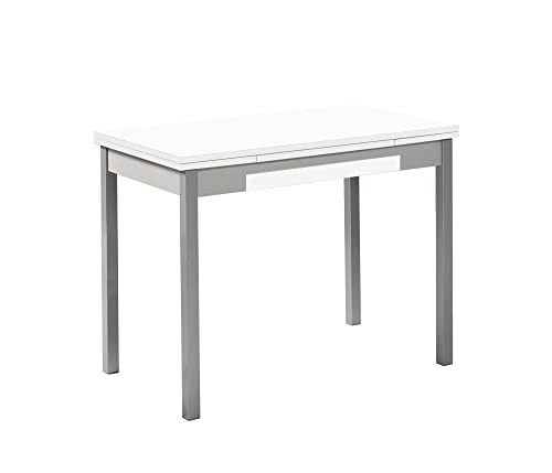Mesa de Cocina Extensible con alas Laminado Blanco
