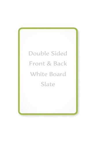 Image of YAJNAS 8x10 Inch Double Sided White Board Mini Slate for Kids Pre Writing Practice Drawing Writing Learning Board Educational Toy for Toddlers Preschool Nursery Children Reusable Whiteboard Slate