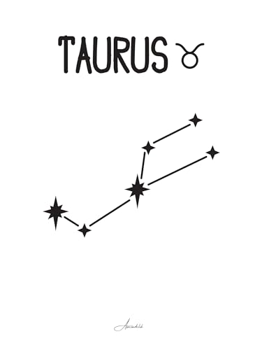 Póster signo toro de 30 x 40 cm, decoración versátil sin marco para paredes de dormitorios