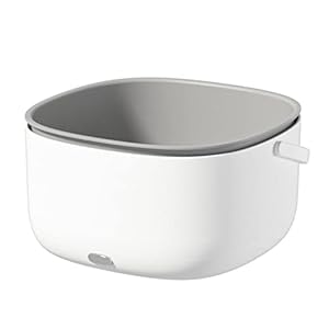 Fruitreinigingsapparaat – groente- en fruitreinigingsmachine, elektrische wasmand | dubbellaagse draadloze groentereinigingsmand, ultrasone wasmand voor groenten