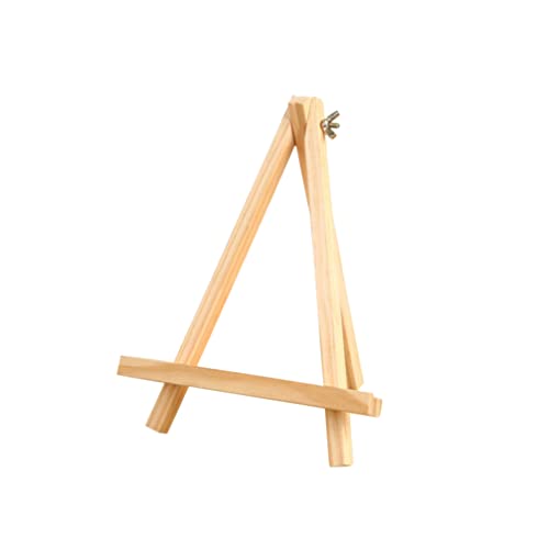 DOITOOL Natural Easel De Madeira Estilo Tabletop Armazenamento Pintura Armazenagem Suporte Pequeno T