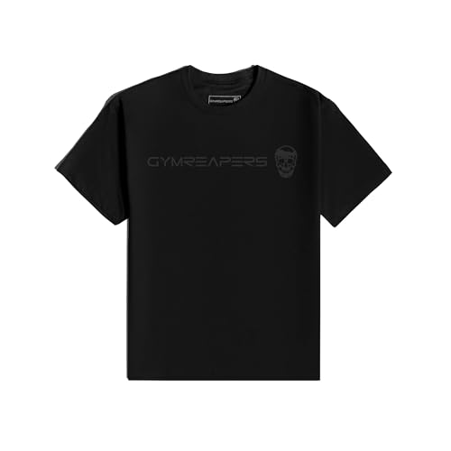 Gymreapers Moisture Wicking Short Sleeve T-Shirt for Men - Crew Neck Workout Shirts - Casual Gym Cotton Everyday Tee