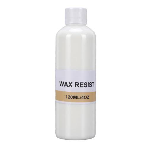 Cera para esmalte cerámico Qcwwy líquido protector para vidriado blanco de 120 ml 2