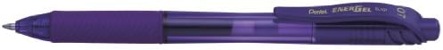 Pentel EnerGel BL107-P Gel-Ink Roller Ball Pens with Click Top, 0.35 mm - Pink (Pack of 12)