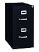 Hirsh Industries LLC 22" Deep 2 Drawer Letter File Cabinet in Black