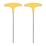 Taille - Diamètre Hexagonal: 2.5mm, Longueur Totale: 250 mm / 9.84 pouce, Largeur Du Bras: 96 mm / 3.78 pouce, Longueur De L'arbre Du Bras: 200 mm / 7.87 pouce, Liste D'emballage: 2 Pcs x Clé Hexagonale À Poignée En T