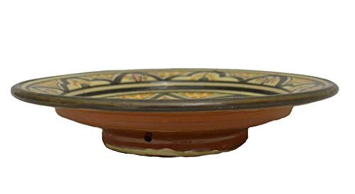 Ceramic Plates Moroccan Handmade Appetizer Tapas Serving Decorative 8 Inches Round #TOP2