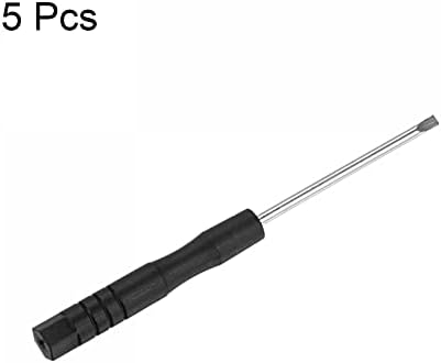 sourcing map Mini Slotted Screwdriver, 2.0mm Flat Head for Watch Eyeglasses Metal Buckle Electronics Repair, 5 Pcs