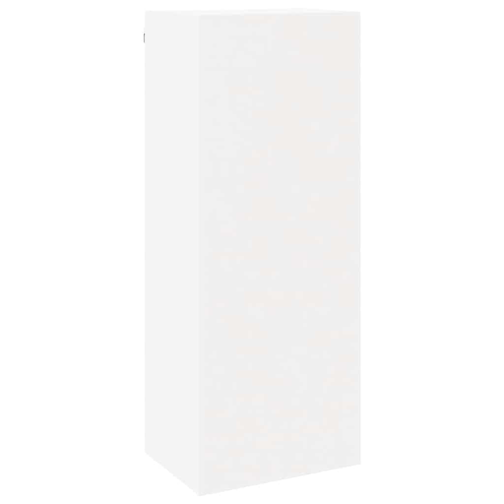 Set di 4 mobili da parete per TV, colore bianco, in legno