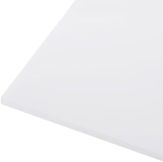 610 x 610 x 6mm HDPE Plastic Sheet, High Density Polyethylene Sheet Cutting Board White Solid Block, [for Marine, DIY, Home Floor]