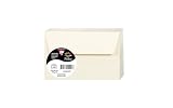 Clairefontaine 56050C - Pacco da 20 Buste autoadesive - Formato 9x14cm - 120g/m² - Colore Bianco naturale -Inviti eventi e corrispondenza - Gamma Pollen - Carta Premium