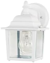 Maxim Cast-One Light Outdoor Wall Mount in Early American Style-5.5 Inches Wide by 8.5 inches high-White Finish