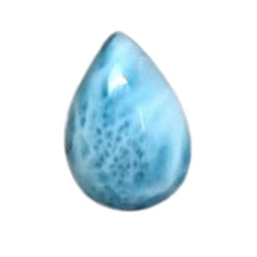 Larimar naturel en cabochon poire 13x9mm pour création de bijoux DIY