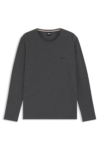 BOSS Mens Lounge Long-Sleeved Shirt charcoal 4X-Large