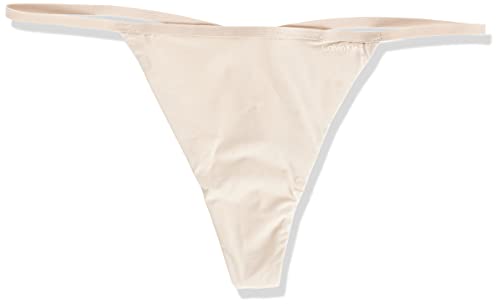 Calvin Klein Women's Sleek Model Thong Panty, Bare, Medium #TOP1