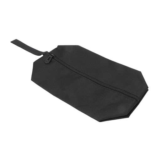 Sosoport Bolsa de Herramientas Grande Negra de Tela Oxford Resistente al Agua Cremallera para Almacenamiento y Organización de Herramientas y Piezas Pequeñas Uso Profesional y Personal