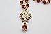 The Great Indian Store Original Rudraksha Mala, Golden Om Trishul Damru Pendant, Religious Locket for Men and Women Pack of 1