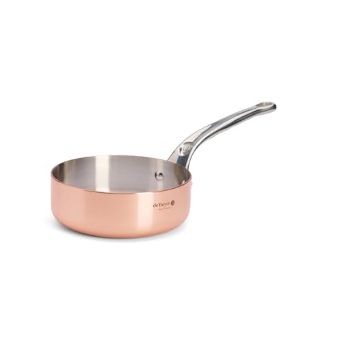 DE BUYER -6430.16 -sauteuse dte cu-inox -queue inox ø16
