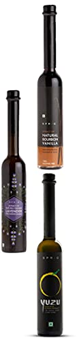 Image of Sprig Natural Extracts | Extract of Madagascar Vanilla, Culinary Lavender and Japanese Yuzu | Natural Extract for Baking, Cooking and Beverages | 100% Natural | Ethyl Alcohol Free | Pack of 3