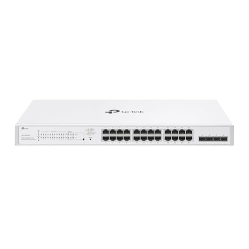 TP-Link Festa FS328GP 28-Port Gigabit PoE plus Switch, 24 PoE, 250W, Cloud Management, Optimal for Large Networks, QoS, Security and Ease of Use