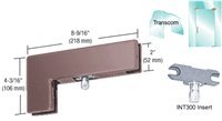 CRL PH40DU Dark Bronze Sidelite Transom Patch with 1NT300 Insert