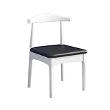 PANCY チェア 椅子 コンピュータ 天然木 ダイニング 無垢材 シンプル おしゃれ 北欧風 書斎 在宅ワーク 在宅勤務 ホームオフィス タップホルダー フック コード通し 省スペース ゲーム 簡単組立 収納 木目調 ホワイト 高75X幅47X奥45CM