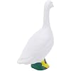 Desk Goose 7 Inches, Mini Porch Goose Figurine, Party Decor White Goose Ornament, Small Goose Statue Yard Goose for Home Garden