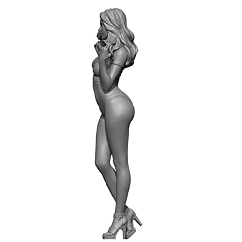 Kit de figura de resina 1/24 sin ensamblar ni pintar miniatura 3